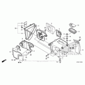 Схема вузла: Повітряний фільтр для Honda CRF230 CRF230F