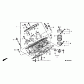 Схема узла: Right головка цилиндра для Honda ST1300 Pan-European