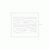 Схема вузла: Stripe sticker для Honda CBR1100XX Blackbird