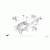 Схема вузла: Заднє крило для Honda CRF150 CRF150F