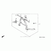 Схема узла: Main stand для Honda CB750 Nighthawk