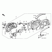 Схема узла: Панель приборов (VFR750FR/FS/FT/FV) для Honda VFR750F Interceptor