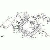 Схема вузла: Сидіння 94-97 для Honda VFR750F Interceptor