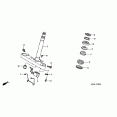 Схема узла: Рулевая траверса для Honda VF750 Magna