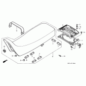 Схема узла: Сиденье для Honda XRV750 Africa Twin