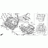 Схема вузла: Картер двигуна для Honda CBR1000 CBR1000RR Fireblade