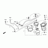 Схема узла: Топливный насос для Honda VT750 Shadow Spirit