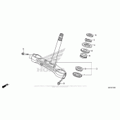 Схема вузла: Рульова траверса для Honda CBR600 CBR600RR