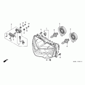 Схема узла: Фара для Honda CBR900RR CBR919RR Fireblade