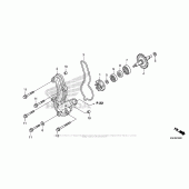 Схема вузла: Водяний насос для Honda CRF150 CRF150R