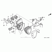 Схема узла: Воздушный фильтр для Honda VTX1800