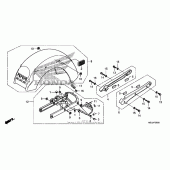Схема вузла: Заднє крило для Honda VT750 Shadow Aero
