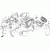 Схема узла: Воздушный фильтр для Honda XR650