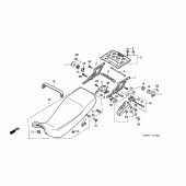 Схема узла: Сиденье для Honda XL600 Transalp