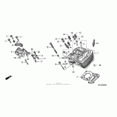 Схема вузла: Перед. головка циліндра для Honda VT600 Shadow VLX Deluxe