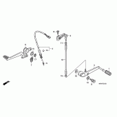 Схема вузла: Педаль (Лапка) для Honda CB1000 CB1000R