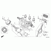 Схема вузла: Колінчастий вал & Поршень для Honda VFR1200 Crosstourer