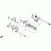 Схема вузла: Копірний вал і Вилки і Вал перемикання для Honda NT650 Hawk GT