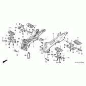 Схема узла: Подножки для Honda ST1300 Pan-European