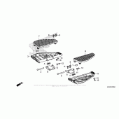 Схема узла: Подножки для Honda NC700