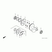 Схема вузла: Балансир для Honda NX650 Dominator