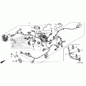 Схема вузла: Wire Harness (1) для Honda VT1300 Stateline