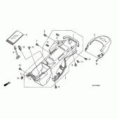 Схема узла: Заднее крыло для Honda XL125 Varadero