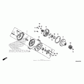 Схема вузла: Масляний насос для Honda CRF230 CRF230F