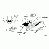 Схема узла: Mark + stripe (cbr250r 13/ra 13-4ac,4cm) для Honda CBR250