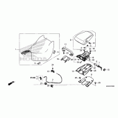 Схема узла: Сиденье для Honda NC700