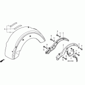 Схема узла: Заднее крыло для Honda VT1100 Shadow Aero