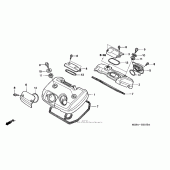 Схема вузла: Головка циліндра cover (02/03/04 05-a / cm) для Honda VT600 Shadow VLX