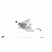 Схема вузла: Задній амортизатор для Honda VT1300 Sabre