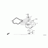 Схема вузла: Клапанна кришка для Honda CRF250 CRF250X