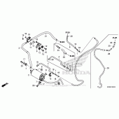Схема вузла: Система вентиляції бака для Honda VFR800 Interceptor