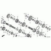 Схема вузла: Трансмісія для Honda RVT1000R RVT RC51
