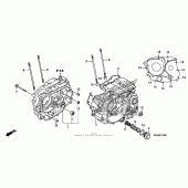 Схема вузла: Картер двигуна для Honda CRF230 CRF230F
