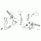 Схема узла: Пульт управления рулевой для Honda FJS600 Silver Wing