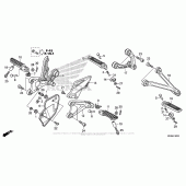 Схема вузла: Підніжки для Honda CBR1000 CBR1000RR Fireblade