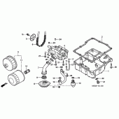 Схема узла: Масляный насос для Honda VF750 Magna
