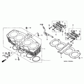 Схема узла: Цилиндр для Honda CB750 Nighthawk