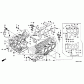 Схема вузла: Cylinder Block для Honda GL1800 Gold Wing Valkyrie