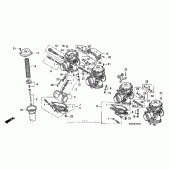 Схема узла: Карбюратор (components) для Honda CBR1000 CBR1000F Hurricane
