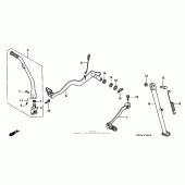 Схема узла: Педаль(Лапка) для Honda XR400