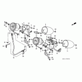 Схема вузла: Панель приладів для Honda GL1500 F6C