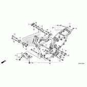 Схема вузла: Рама для Honda CRF230 CRF230F