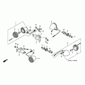 Схема вузла: Поворотники для Honda VT125 Shadow