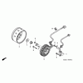Схема узла: Генератор для Honda VT125 Shadow