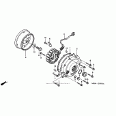 Схема вузла: Генератор для Honda VTR1000 Superhawk