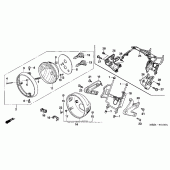 Схема узла: Фара для Honda CB600F 599